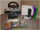 Xbox360 4GB mit Kinect Sensor Lenkrad Pedalen und Spielen