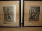 England alte Drucke 1809 o. 1889 2 Stück gerahmt
