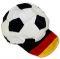 Fussball Cap schwarz-weiss