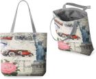 Modische Einkaufstasche Damentasche Shopperbag Leinentasche Motiv - USA