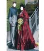 Traumhaftes Brautkleid Handgefertigtes Einzelstück ca. Gr. 54 bordeaux