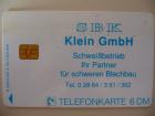 Telefonkarte SBK Klein 6 DM