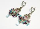 Edelsteine Ohrringe Topas Amethyst Aquamarin Apatit