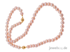 Perlenschmuck Set Perlenkette Perlenarmband Süsswasser Zucht - Perlen Silb