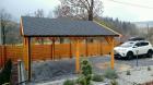 HOLZÜBERDACHUNG GARAGENVORDACH GARTENHAUS 3 5x5m NEUWARE