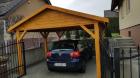 HOLZÜBERDACHUNG GARAGENVORDACH GARTENHAUS 3 5x5m NEUWARE