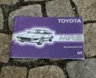 Betriebsanleitung Toyota MR2 Targa Coup Mk1 1985