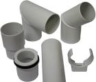 Regenwasserablauf Set DN50 weiß grau braun dunkelbraun