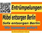 Berlin Sofa Entrümpelung pauschal 80 Euro T. 03060977577 Entrümpelungen Möbel Sperr