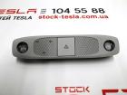 Beleuchtungspanel mit Mikrofon und Alarmknopf vorne komplett Tesla Modell 3 10