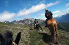 Reiten an den Ausläufern der Patagonischen Anden