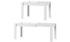 MPS Tisch SYRIUS 120-190x80x76cm Weiß Hochglanz Esszimmer 4-8 Personen Esstisch