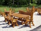 Rustikale Holzmöbel Garnituren für Garten Terrasse