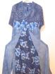 Blaues Abendkleid mit Mantel Gr. 42