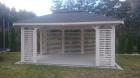 GARTEN HOLZHAUS MIT IMPRÄGNIERUNG PAVILLON BITUMENSCHINDELN CIECHANOW 3 5x4 5m