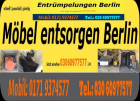 Möbel entsorgen Berlin Sofa Schrank Matratze Sessel Bett Tisch.