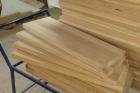 HOLZTREPPENSTUFEN STUFEN HOLZBELEG BETON EICHENHOLZ UNBEMALT 95x28x4cm
