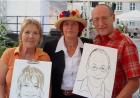 Schnellzeichner Margarete Moos - Karikaturen Gemälde und Portrait vom Foto Eve