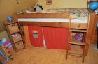 Kinderzimmer mit Eckschrank Hochbett Kommode Kiefer massiv