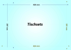 5. 000 Tischset s 135 g /qm DIN A3 Quer einseitig bedruckt und mit Spotlack ve