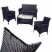 7 teiliges In- Outdoor-RATTAN-Lounge-Set Gartenset Stuhl Sessel