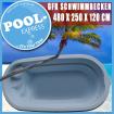 GFK Schwimmbecken Pool Lichtblau 4 80 m x 2 50 m x 1 20 m Vollisoliert Neuware