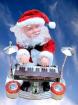 Sonderposten Nikolaus Weihnachtsmann am Klavier 20cm