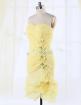 Organza Etui exklusive knielanges Abiballkleid-okdame. de