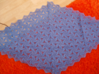 Schöne blaue Tischdecke zu verkaufen