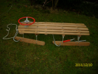 Holzschlitten Lenkschlitten XXL Qualität