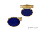 Geschenkidee für Männer Manschettenknöpfe Lapislazuli und Gold online bei www. j