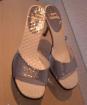 Silberne Damen Schuhe zu verkaufen