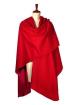 Elegantes rotes Wickel Cape Babyalpaka Wolle
