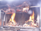 Schwein am Spieß großer Spießgrill Grill Drehspieß elektrisch/ Holz