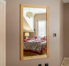 SPIEGEL WANDSPIEGEL AUS EICHENHOLZ EICHE MASSIVHOLZ LACK 90x160x2 5cm