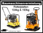 Rüttelplatte 193 kg inkl. Matte zu vermieten