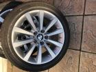 4 gebrauchte BMW Leichtmetall-Räder 328 V-Speiche Silber 18 Zoll incl. Reife