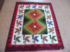 Webteppich aus Merinowolle 150 x 110 cm