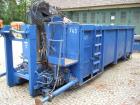 Abrollcontainer mit Hiab Kran Reichweite ca 8 m funktionsfähig 18 m Mulde