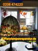 Gartenstecker Fensterbankstele Windspiele ART GLASS GALLRY Mülheim TIffany Kli