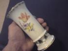 Meissen Blumenvase auf 4 Füssen . -echt 24 K Goldrand verzierung