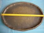 Antiquarisches versilbertes Metalltablett aus den 20-er Jahren ca. 40 cm lang