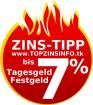 Bis 7 auf Tages- und Festgeld
