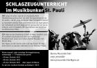 Schlagzeugunterricht im Musikbunker St. Pauli