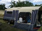 Faltcaravan Raclet Solena für zwei Personen mit Vorzelt