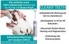 Cleany Theeth 100 -Ultraschall-Zahnbürste für Hunde mit Dreier-Kopf