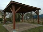 PERGOLEN GARTENHAUS GARTENLAUBE KLEBEDACH HOLZ BITUMENSCHINDELN 3 5x4 5m