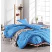 100 natürliche Baumwolle Bettbezug Set Double Solid Color Blue Yt142-Eponj