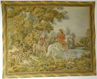 Gobelin Bildteppich Ausritt mit Hunden im Park G052