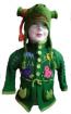 Kinder Strickjacke mit Mütze Modell Shrek